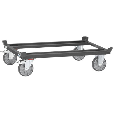 Carucior sasiu pentru paleti simpli si containere cu grilaj, 12000x800mm, 750kg, FETRA - sefira.ro