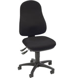 Scaun rotativ de birou model Point 60, negru, spatar 580 mm, reglabil pe inaltime si inclinare, TOPSTAR - sefira.ro