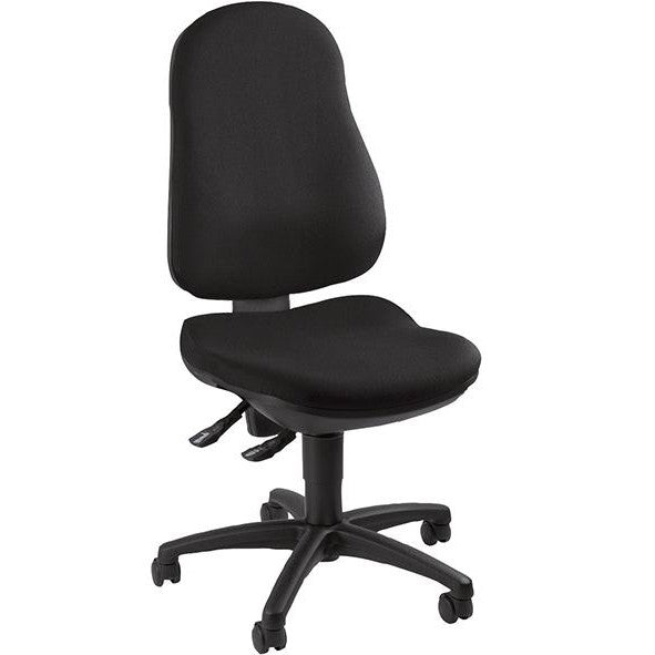 Scaun rotativ de birou model Point 70, negru, spatar 580 mm, reglabil pe inaltime si inclinare, TOPSTAR - sefira.ro