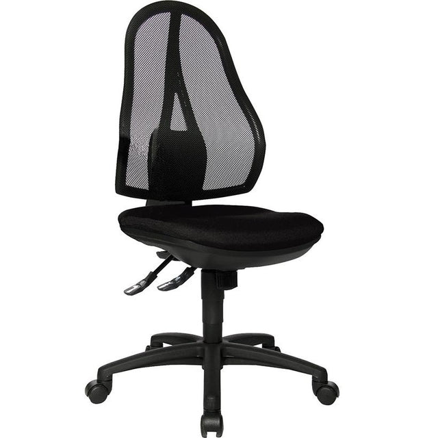 Scaun pivotant de birou model Open Point SY, negru, spatar 600 mm, TOPSTAR - sefira.ro