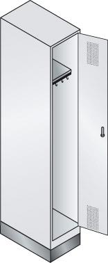 Locker cabinet 7035/5012 with base l 320 1 comp.