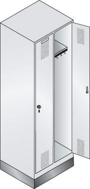 Locker cabinet 7035/5012 with base l 320 1 comp.