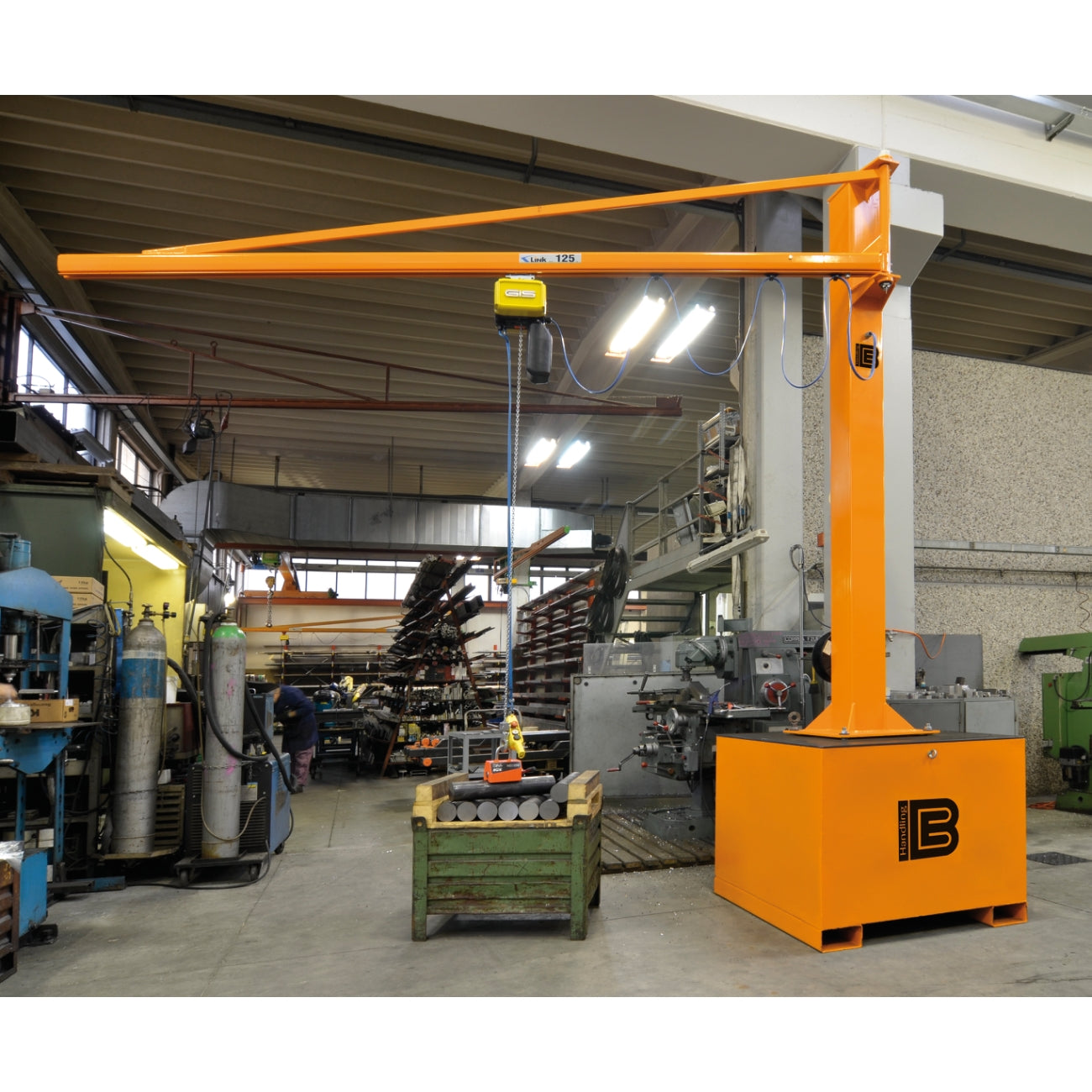 SC mobile jib cranes with palletized base B-HANDLING