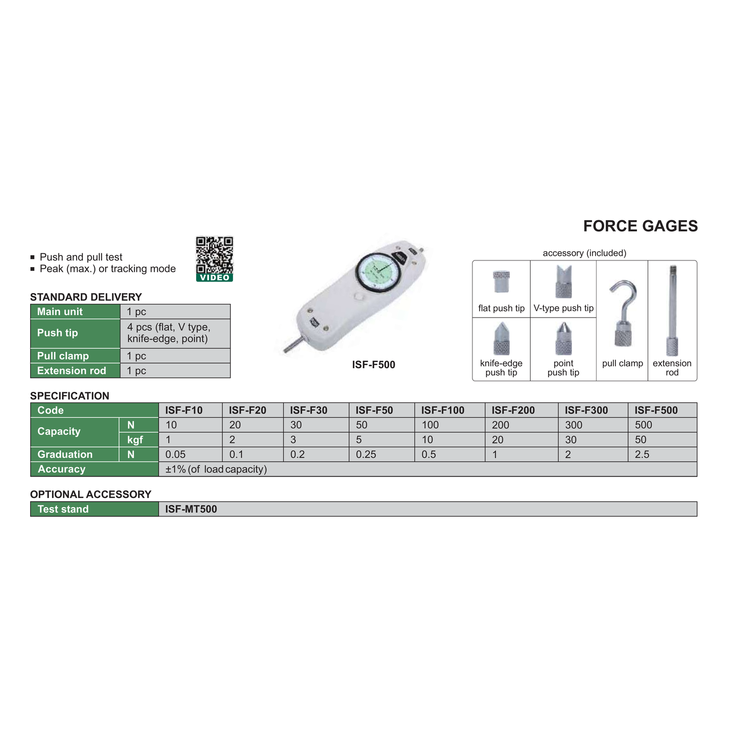 INSIZE Mechanical Dynamometer