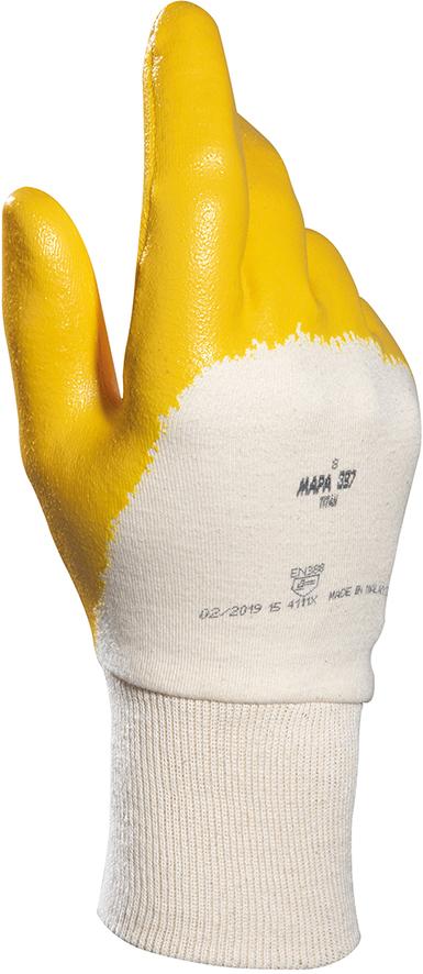 Titanlite 397 nitrile protective gloves, size 7, yellow, MAPA