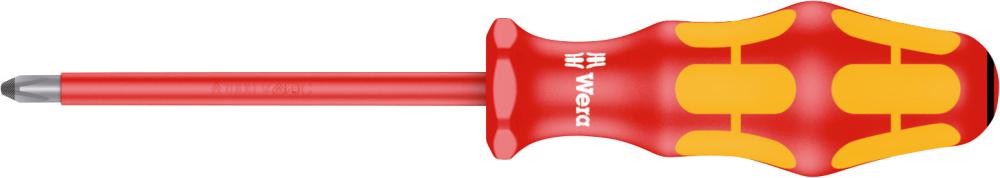 VDE screwdriver for cross head screws PZ 0 x 80 mm, WERA