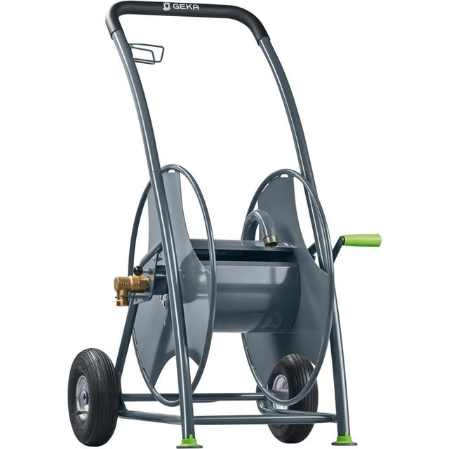 Carucior pentru furtunuri GEKA® plus P80, pentru max. 150 m la furtun de 1/2", roti pneumatice, GEKA - sefira.ro