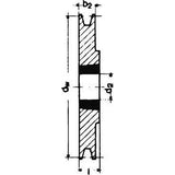 Scripete cu canelură în V SPB/17, 1 canelură, 100 mm, bucșă conică 1610 - sefira.ro