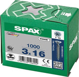 Surub SPAX Pan Head Wirox, cap inecat si locas cruce, 3.0 x 16/14 mm - sefira.ro