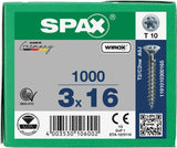 Surub SPAX Pan Head Wirox, cap inecat si locas cruce, 3.0 x 16/14 mm - sefira.ro