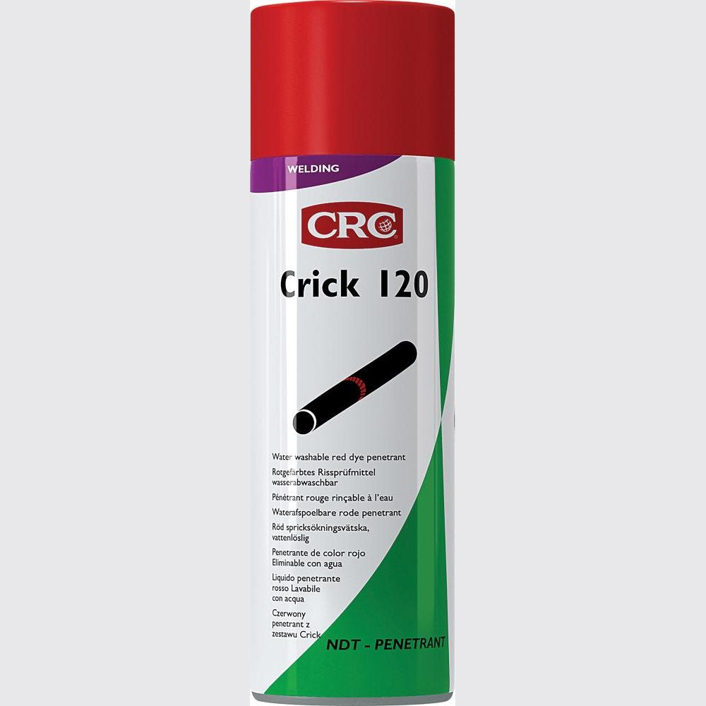 Penetrant de detectare a fisurilor Crick 120, spray 500 ml, rosu, CRC - sefira.ro