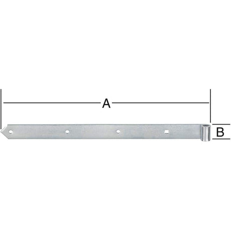 Balama pentru oblon, versiune semi-grea, 400 x 37 x 13mm, grosime 5mm, VORMANN - sefira.ro