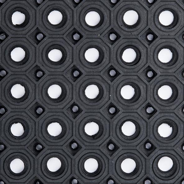 Honeycomb mat (mini honeycomb) SBR/NR, black, open ceiling, 13mm, 150x100cm