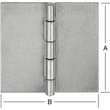 Balama patrata pentru usi DIN 7954 C, 60 x 60 x 1.4 mm, neperforata, VORMANN - sefira.ro