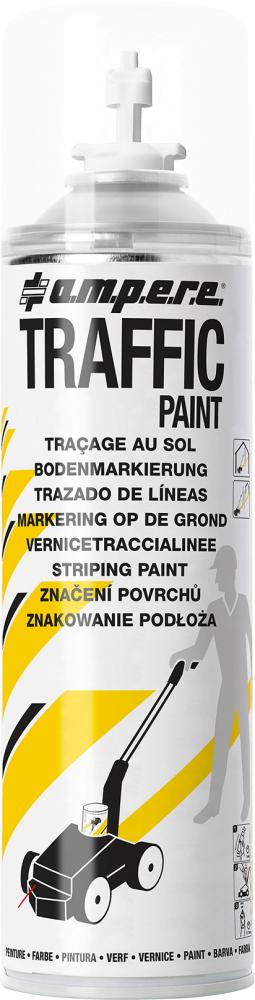 Spray de marcare a podelei Traffic Paint 500ml alb