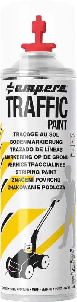 Spray de marcare a podelei Traffic Paint 500ml alb