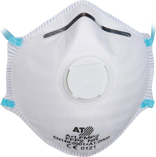 Fine dust protection mask, FFP2, with valve, 15 pcs/set