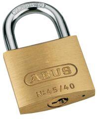 Brass padlock no. 45, 25 mm, 2 keys, ABUS