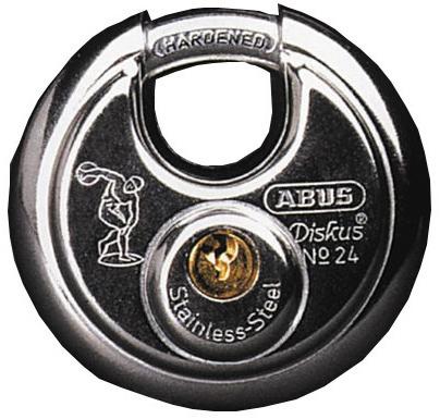 Round padlock, 24/70mm, stainless steel, ABUS