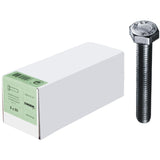 Surub cap hexagonal total filetat, M5x10 mm, DIN 933, otel inoxidabil A2, E-NORM - sefira.ro