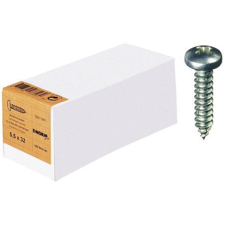 Surub pentru tabla, DIN 7981 forma C, 2,2x6,5 mm, E-NORM - sefira.ro