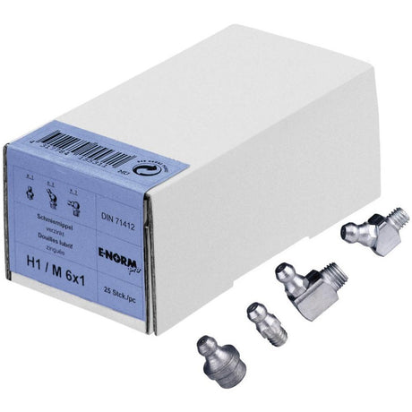 Niplu de ungere conic galvanizat, DIN71412, H1 / A6 , E-NORM - sefira.ro