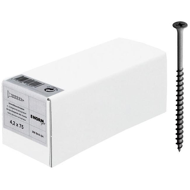 Surub pentru gips-carton cu filet gros, THN, 3,9x 25mm, E-NORM - sefira.ro