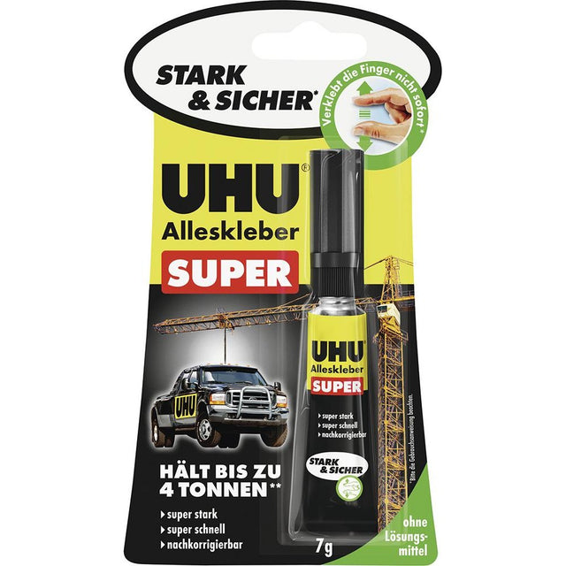 Adeziv puternic si sigur, Super Glue Strong & Safe, tub 7g, 46960, UHU - sefira.ro