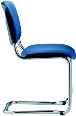 Scaun vizitator model ISO Swing, 100 % Poliacril negru, 415 x 475 mm, inaltime 475 mm, 3 bucati - sefira.ro