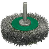 Perie de sarma din otel, rotunda, cu coada 6mm, diam.40mm, sarma 0,3mm ondulata, FORTIS - sefira.ro