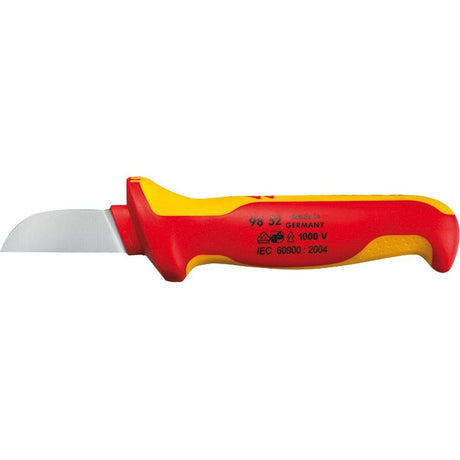Cutit VDE pentru dezizolat cabluri, 180 mm, lama 50 mm, 98 52, KNIPEX - sefira.ro