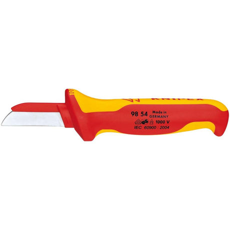 Cutit VDE pentru dezizolat cabluri, 180 mm, lama 50mm, 98 54, KNIPEX - sefira.ro