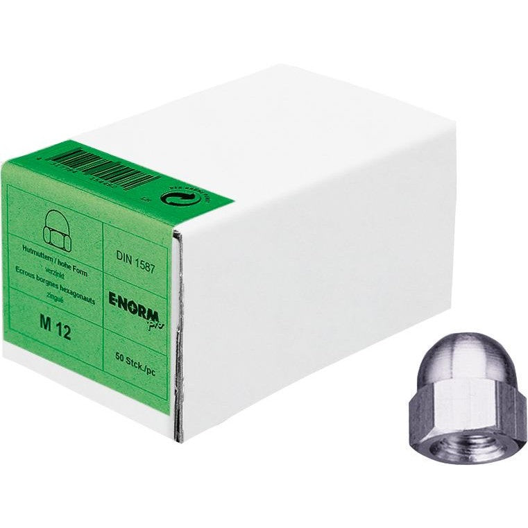 Piulita cap hexagonal din inox, DIN1587, M4 ,E-NORM - sefira.ro