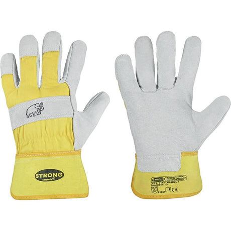 Manusi de protectie Mammut, piele de vaca spaltuita, marimea 8, STRONGHAND - sefira.ro