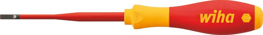 SLIM straight screwdriver, VDE insulated, reduced diameter blade 3.5x0.6x100mm, WIHA