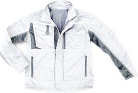 Champ work jacket, size S, white/grey, EXCESS