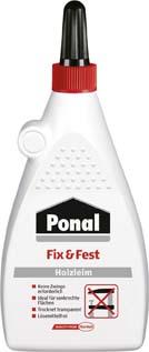 Adeziv pentru lemn Ponal Fix + Fest, extrem de aderent, fara fixare, 100g, HENKEL - sefira.ro