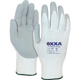 Manusi de protectie pentru montaj X-Nitrile-Foam, marimea 8, alb/gri, OXXA - sefira.ro