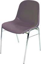 Shell chair BETA chrome/anthracite