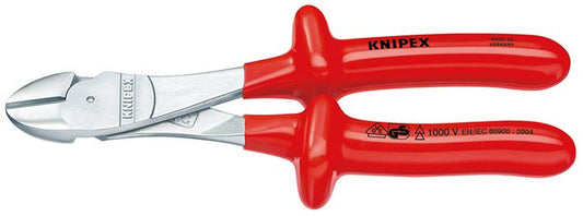 Side-cutting pliers, VDE insulated, 200 mm, special insulated handle, KNIPEX