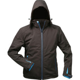 Jacheta softshell cu gluga, marimea S, negru, ELYSEE - sefira.ro