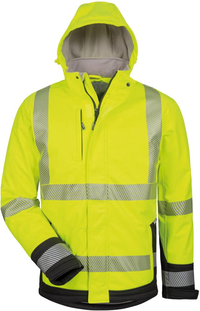 Melvin reflective softshell jacket, size S, yellow/black, ELYSEE