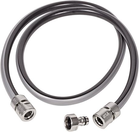 GEKA® plus connection set for hose trolley, 1/2", 1.5m, GEKA