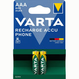 Acumulatori RECHARGE ACCU Phone Micro AAA, HR03, 800 mAh, blister de 2 buc, VARTA - sefira.ro