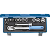 Set chei tubulare 1/2", 10 - 24 mm, 13 buc, 6 canturi, Nr. 19 KMU-20, GEDORE - sefira.ro