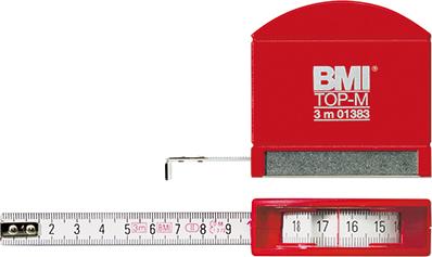 Ruleta de precizie TOP-M, 3m, latime 13mm, BMI