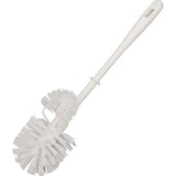 Perie de curatat toaleta, alba, cu peri albi, 360mm, Ø 84mm, cu curatator de margini, BUMAG - sefira.ro