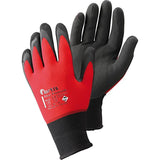 Manusi de protectie din material textil cu strat de micro spuma, marimea 8, FITTER PREMIUM, rosu-negru, FORTIS - sefira.ro