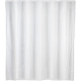 Perdea de dus Uni, material textil alb, 180 x 200cm, 12 inele de suspensie, WENKO - sefira.ro
