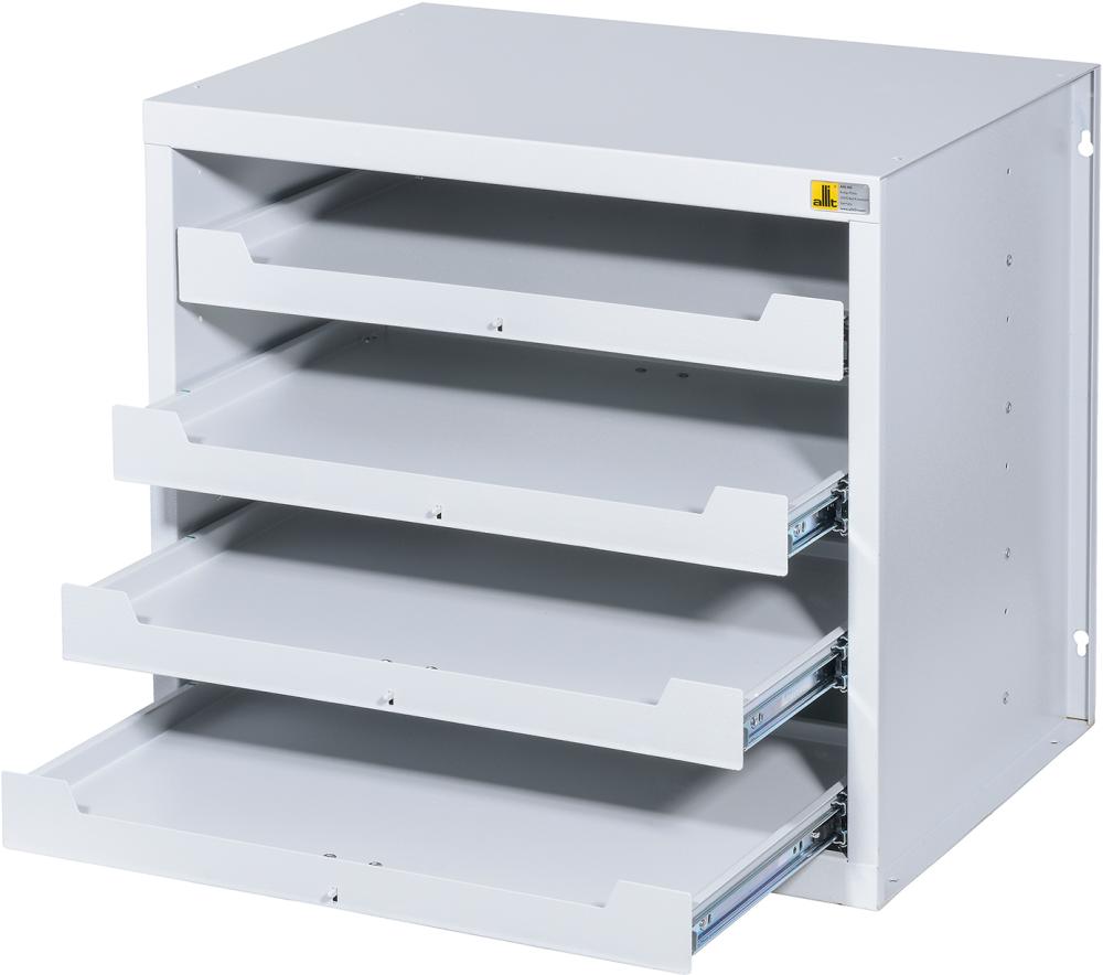 Metal cabinet type support for compartmented boxes, 505x380x465mm, ALLIT